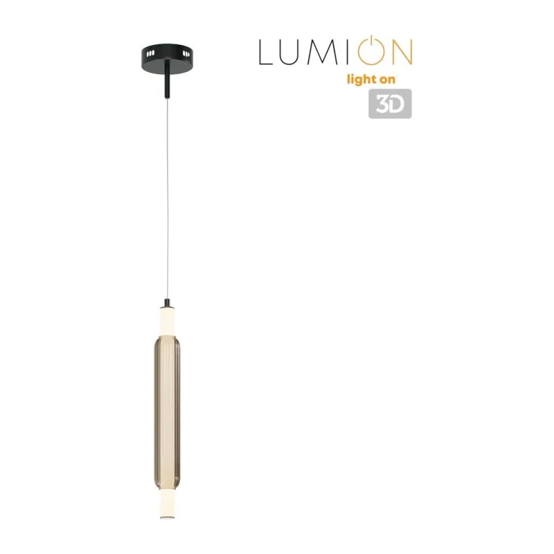 6556/15WCL LEDIO LN26 280 черный/дымчатый, металл/акрил/стекло Бра/подвес LED 15W 4000К 220V TRENDY 6