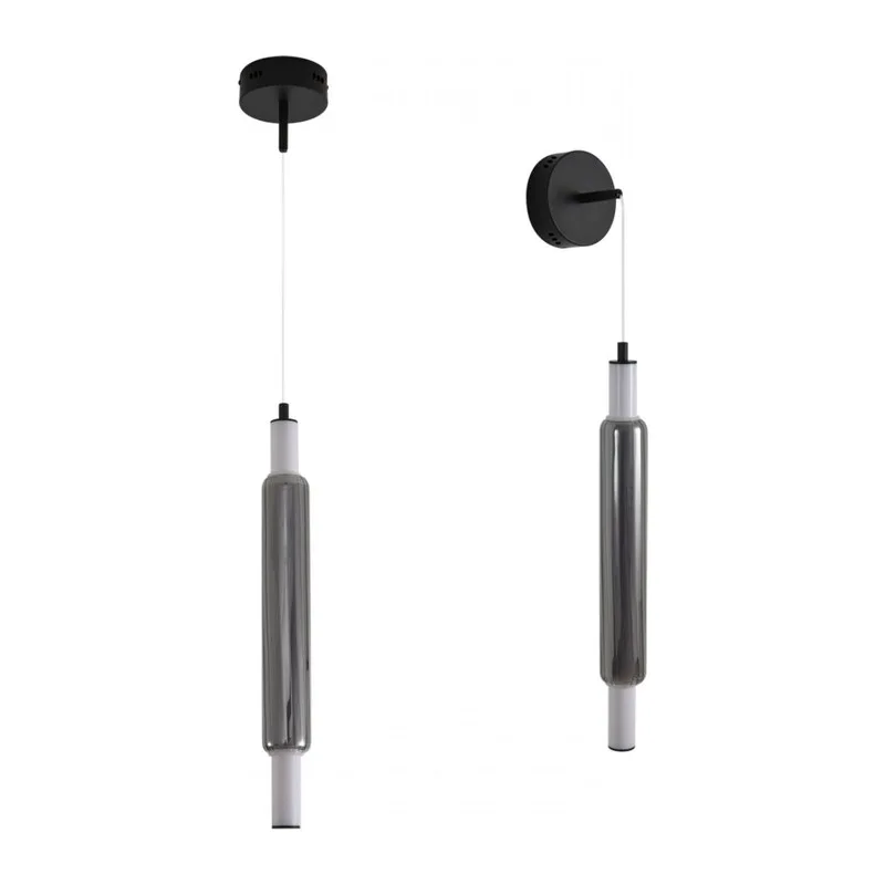 6556/15WCL LEDIO LN26 280 черный/дымчатый, металл/акрил/стекло Бра/подвес LED 15W 4000К 220V TRENDY