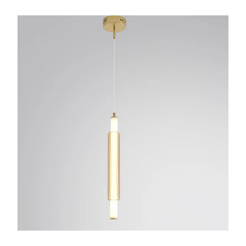 8259/15WCL LEDIO LN26 280 золото/амбер, металл/акрил/стекло Бра/подвес LED 15W 4000К 220V TRENDY 4