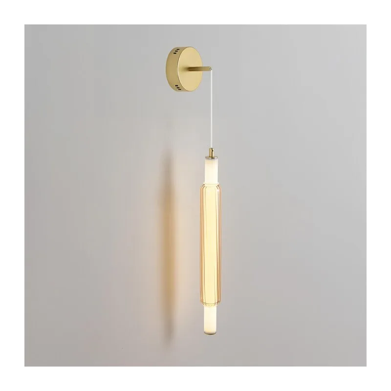 8259/15WCL LEDIO LN26 280 золото/амбер, металл/акрил/стекло Бра/подвес LED 15W 4000К 220V TRENDY 2