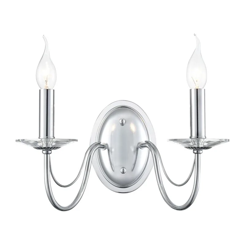 8034/2W CLASSI LN26 000 металл/стекло, хром/прозрачный Бра E14 2*40W 220V INCANTO
