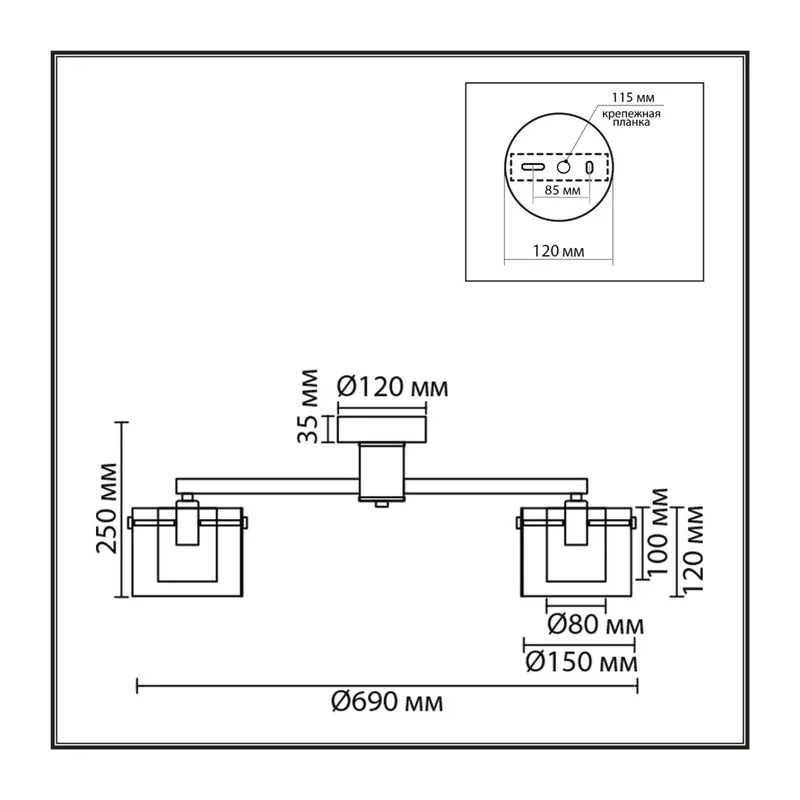 8261/5C MODERNI LN26 135 металл/стекло, хром/прозрачный Люстра потолочная E14 5*40W 220V VERDI 6