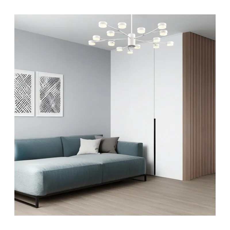 8265/15 COMFI LN26 233 металл/металл белый/белый Люстра GX53 LED 15*7W 220V TORINA 4