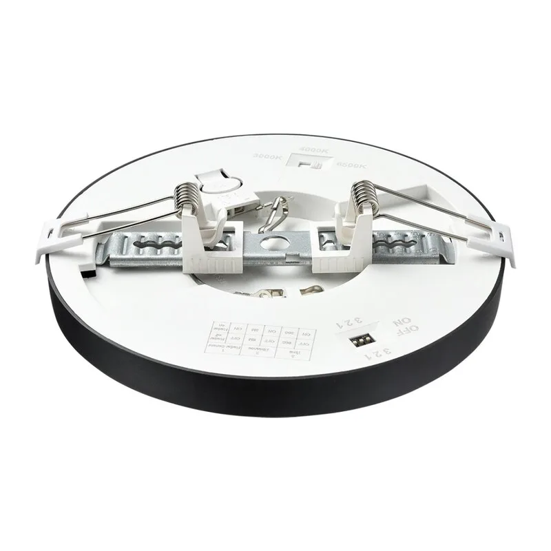 7788/12L MITRA LED SN 537 Светильник пластик/белый/черный LED 12Вт 3000/4000/6500К D170 IP44 CCT/датчик движения NEBULA BLACK 2