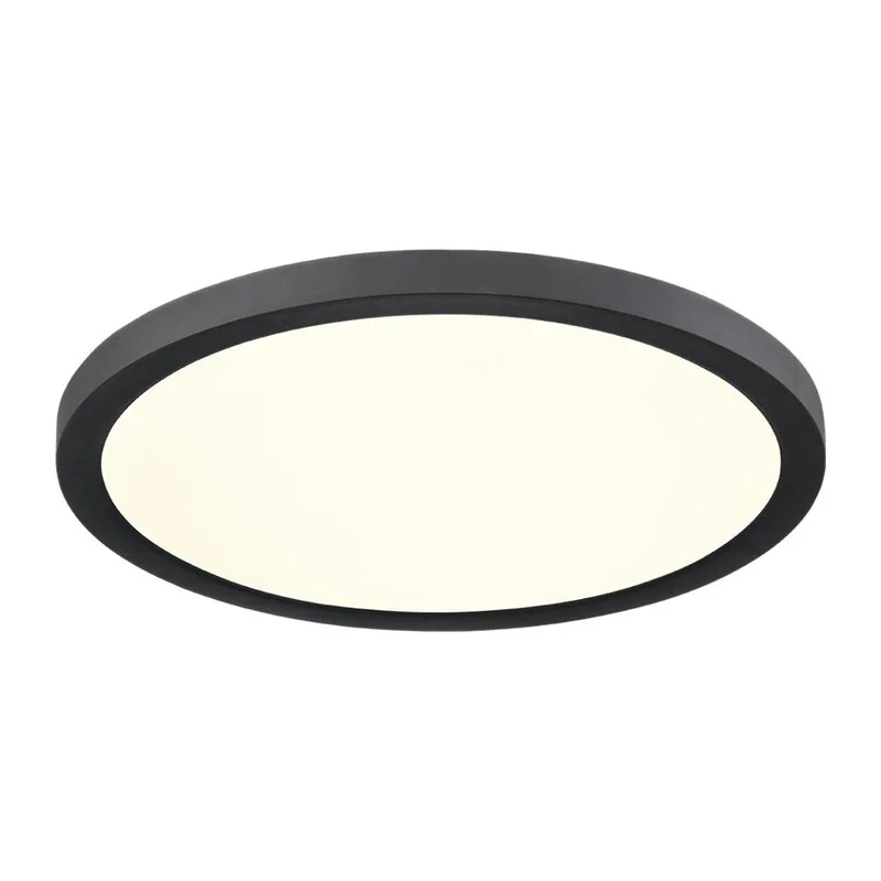 7788/24L MITRA LED SN 537 Светильник пластик/белый/черный LED 24Вт 3000/4000/6500К D300 IP44 CCT/датчик движения NEBULA BLACK 3