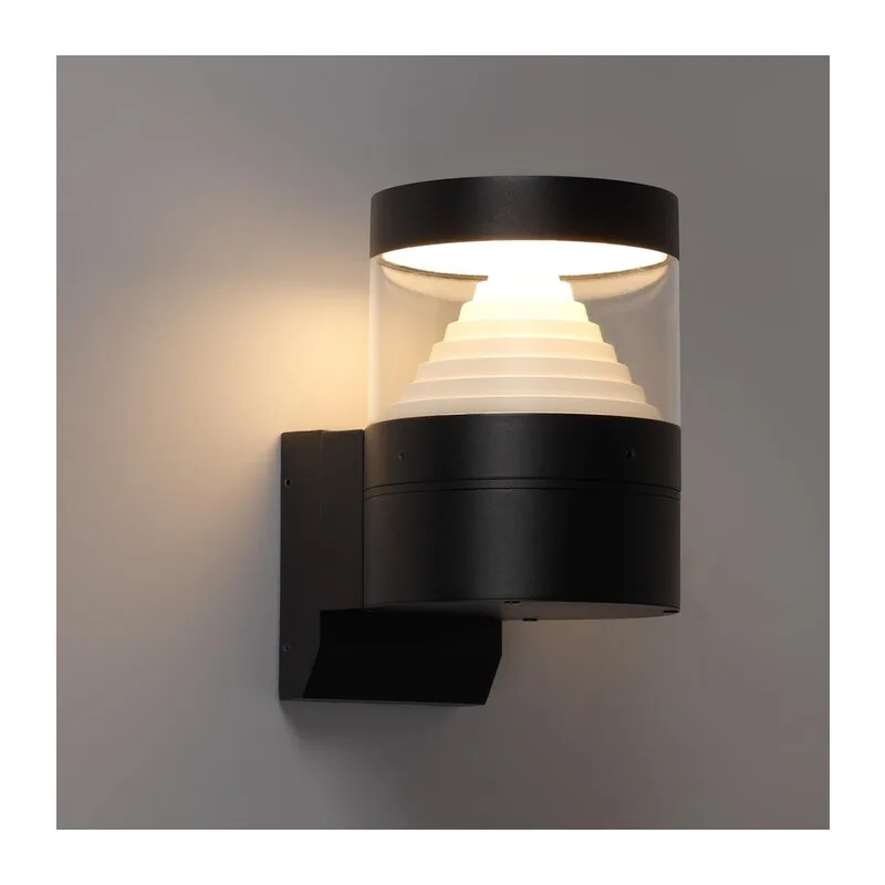 7140/20WL NATURE ODL25 669 Настенный светильник черный/металл IP54 LED 20W 652Лм 245° 3000K 85-265V HULK 3