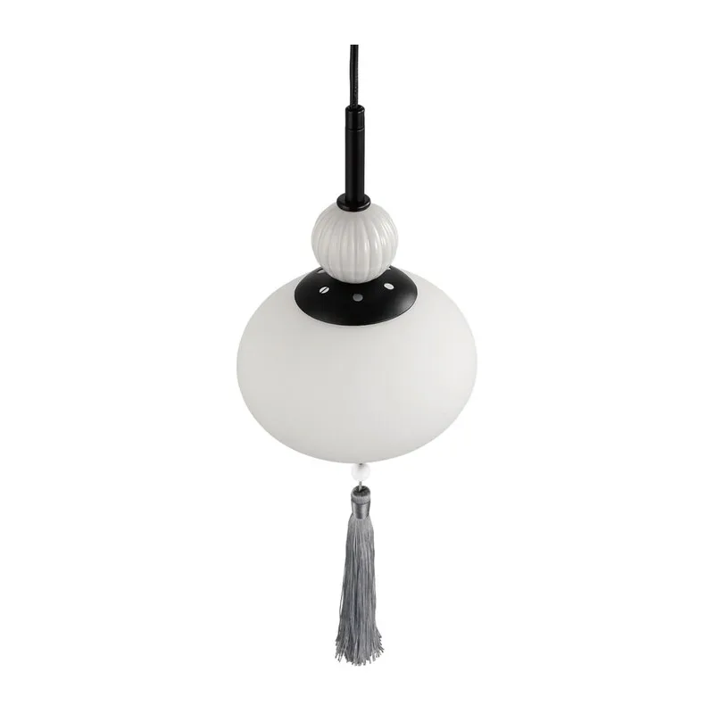 8273/1A NEOCLASSI LN26 042 черный/серый/белый, металл/керамика/стекло Подвес Е14 1*40W 220V GLORIYA 2