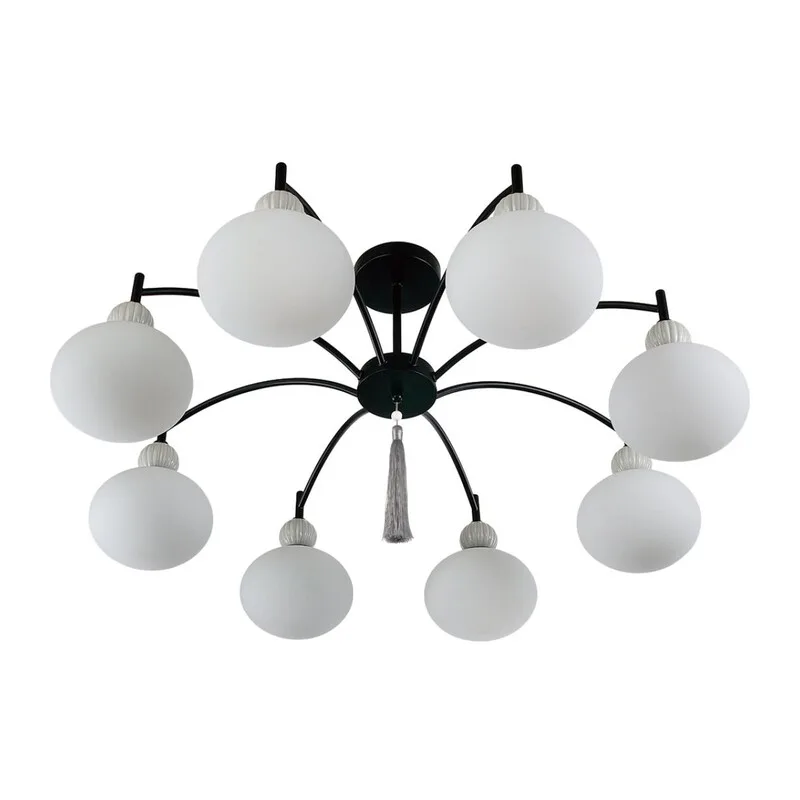 8273/8C NEOCLASSI LN26 041 черный/серый/белый, металл/керамика/стекло Люстра потолочная Е14 8*40W 220V GLORIYA 3