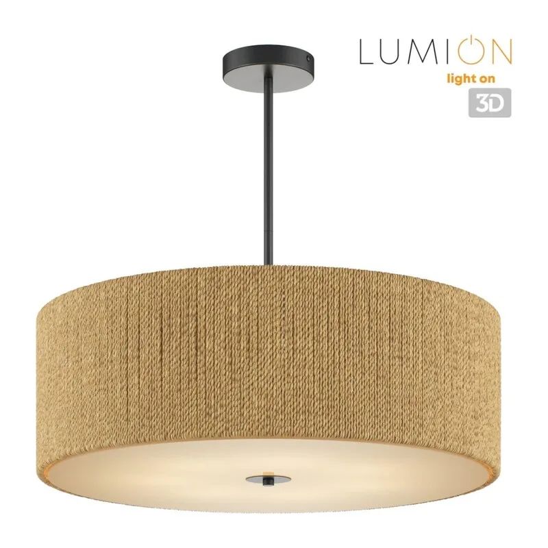 8286/7 ECO LN26 321 черный/коричневый, металл/веревка/стекло Люстра потолочная Е14 7*40W 220V SILVANA 6