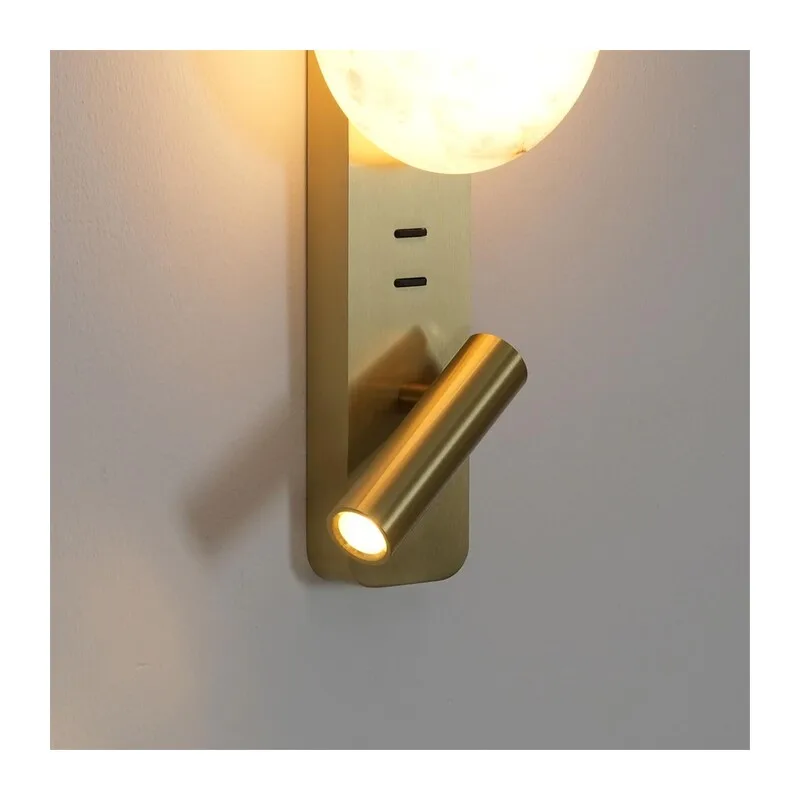 7164/9WL HIGHTECH ODL26 473 Настенный светильник металл/бронза/алебастр IP20 LED 9W 787Лм 2700K 180° 220-240V ALBERGO 3