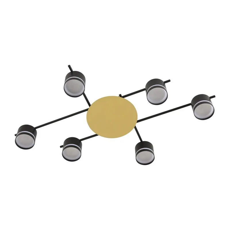8304/6C COMFI LN26 238 золотой/черный, металл/акрил Светильник потолочный GX53 LED 6*7W 220V BENUA 3