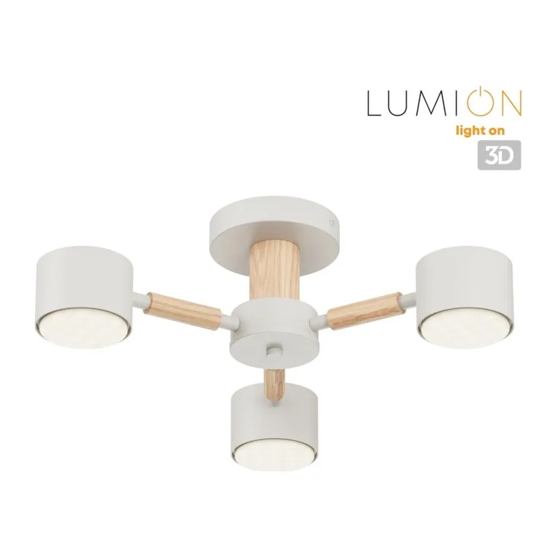 8306/3C COMFI LN26 333 белый, металл/дерево Светильник потолочный GX53 LED 3*7W 220V VUDI 5