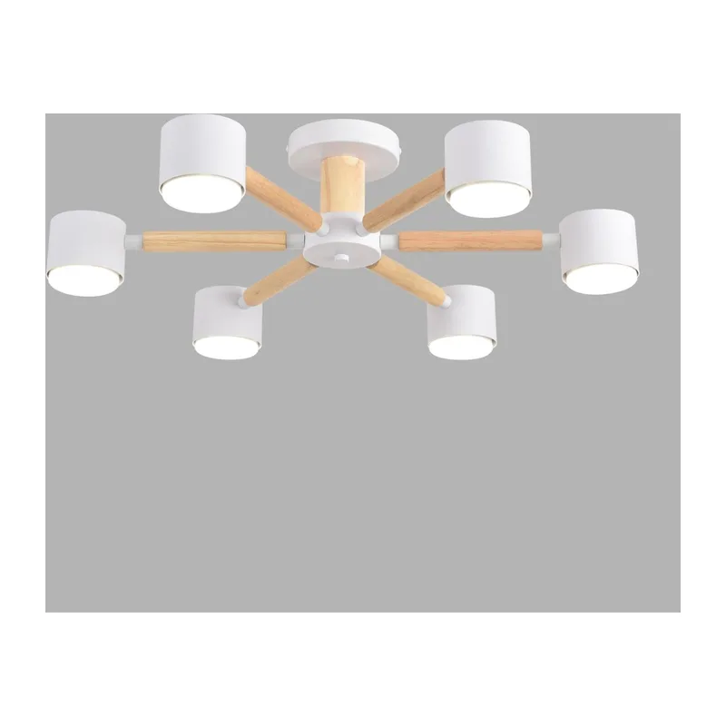 8306/6C COMFI LN26 333 белый, дерево/металл Светильник потолочный GX53 LED 6*7W 220V VUDI 4