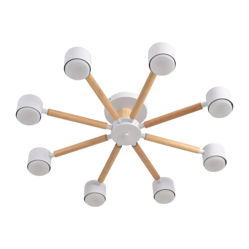 8306/8C COMFI LN26 333 белый, дерево/металл Светильник потолочный GX53 LED 8*7W 220V VUDI 3