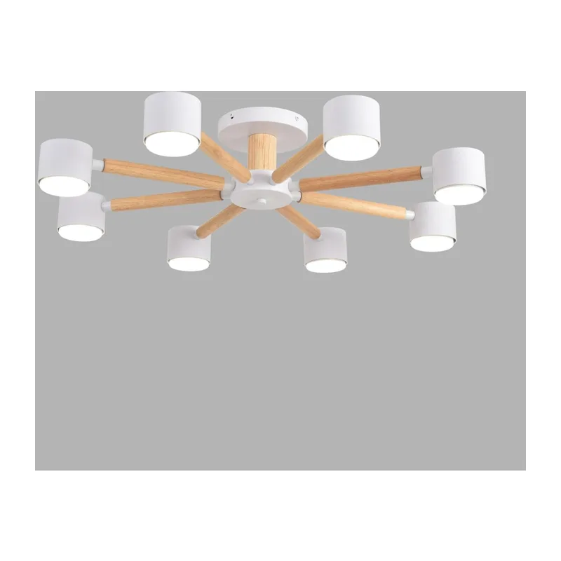 8306/8C COMFI LN26 333 белый, дерево/металл Светильник потолочный GX53 LED 8*7W 220V VUDI 4