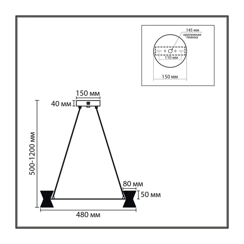 8341/28L LEDIO LN26 228 черный/прозрачный металл/акрил Люстра подвесная LED 28W 3000K 220V VINORA 3
