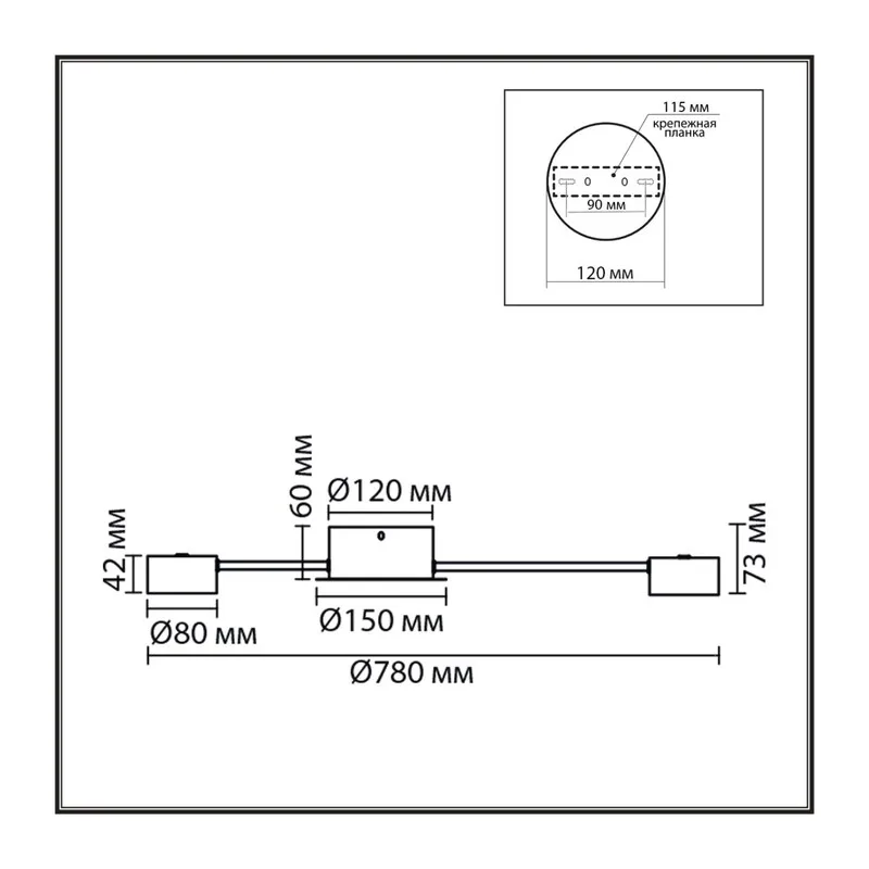 8343/8C COMFI LN26 252 белый, металл Люстра GX53 LED 8*7W 220V TORINA 5