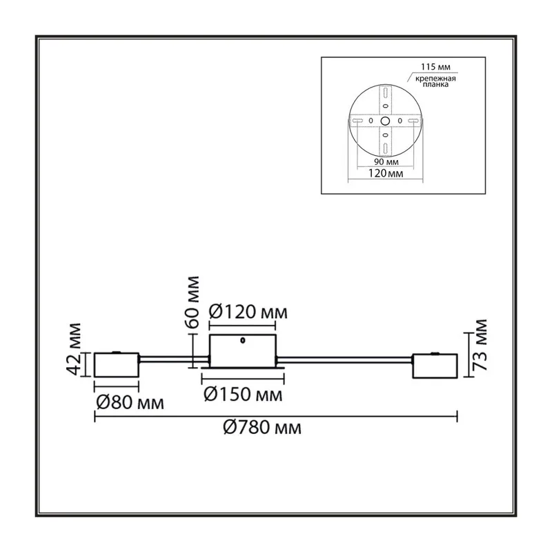 8344/10C COMFI LN26 251 черный, металл Люстра GX53 LED 10*7W 220V TORINA 3
