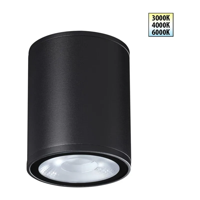 359535 STREET NT25 698 черный Светильник ландшафтный с переключ. цветовой температуры IP65 LED 10W 100-240V 3000К\4000К\6000К TUMBLER