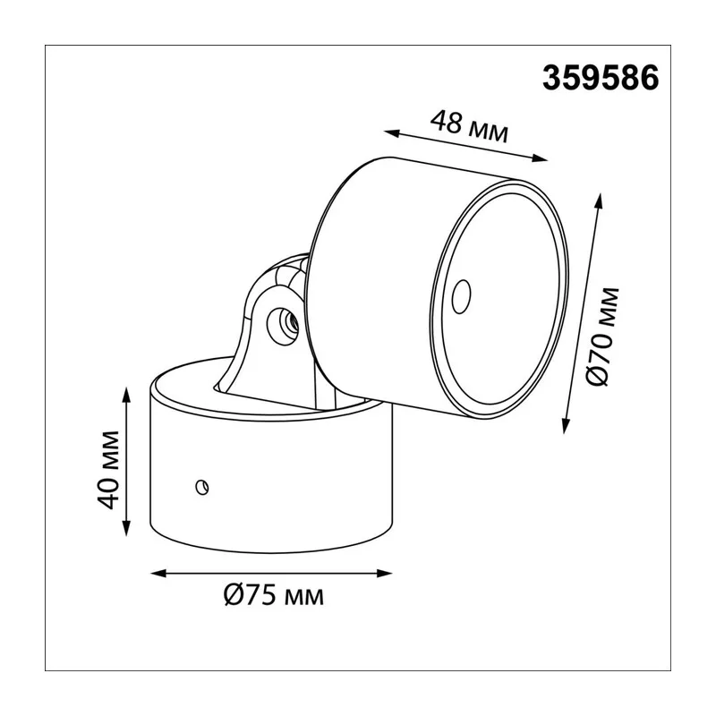 359586 STREET NT25 694  черный Светильник ландшафтный светодиодный IP65 LED 9W 3000К 100-240V FOCUS 7