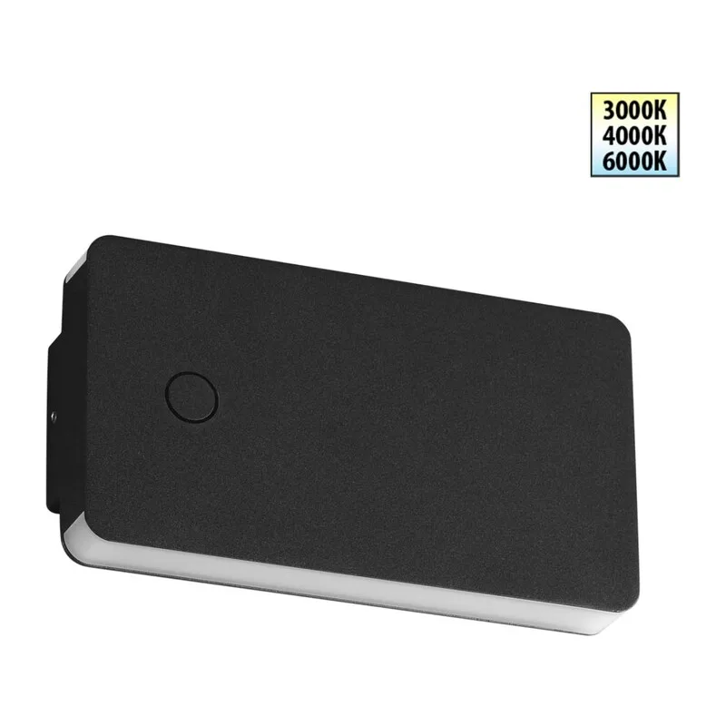 359590 STREET NT25 702 черный Светильник ландшафтный с переключ. цв. температуры IP54 LED 10W 100-240V 3000К\4000К\6000К STRAIT