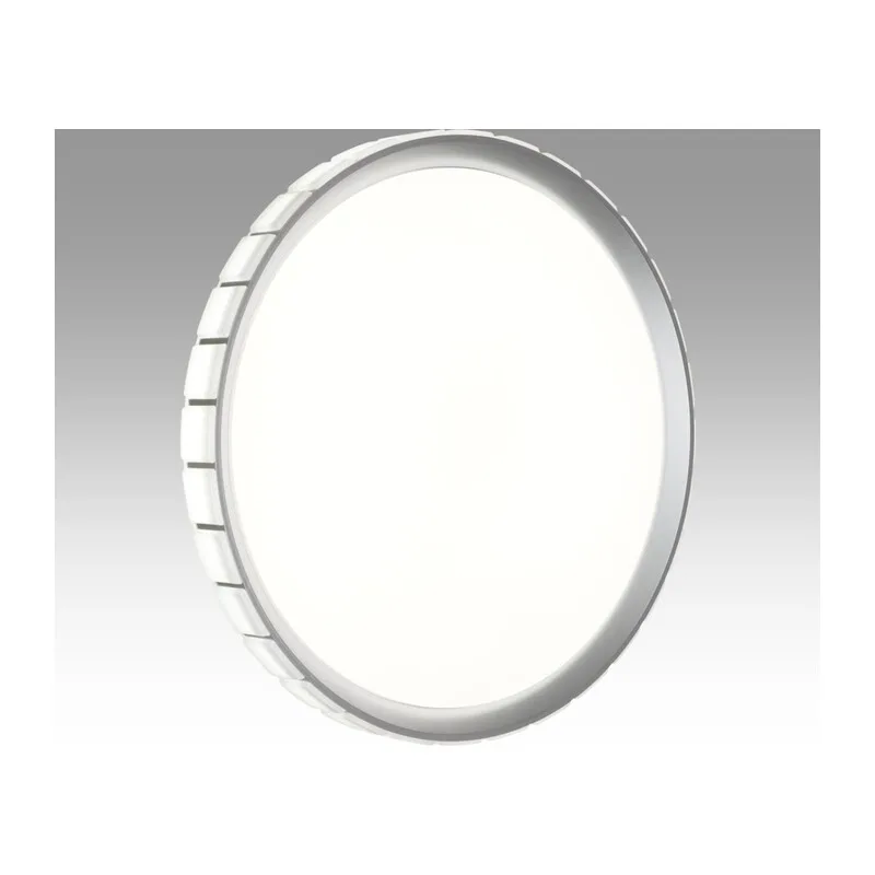 7696/ELN PALE SN 90 Светильник пластик/серебристый LED 76Вт 3000/4000/6000К D495 IP43 CCT KUPI SILVER 2
