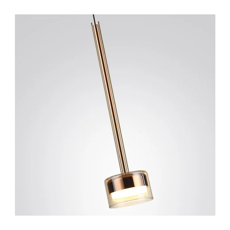 7152/10L HIGHTECH ODL26 347 Подвесной светильник медь/янтарное стекло/металл IP20 LED 10W 3000K 220V LASLO 2