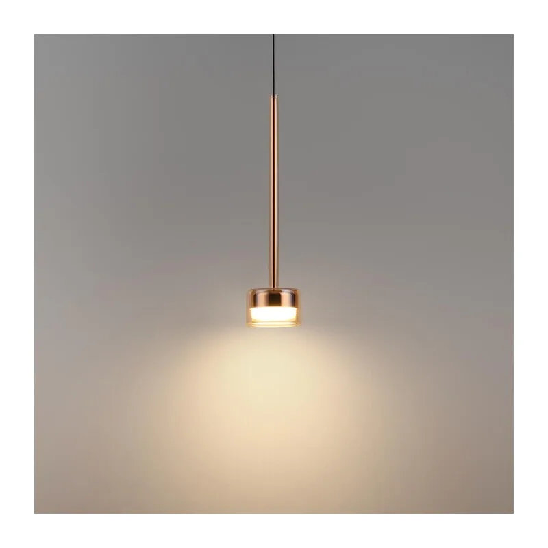 7152/10L HIGHTECH ODL26 347 Подвесной светильник медь/янтарное стекло/металл IP20 LED 10W 3000K 220V LASLO 3