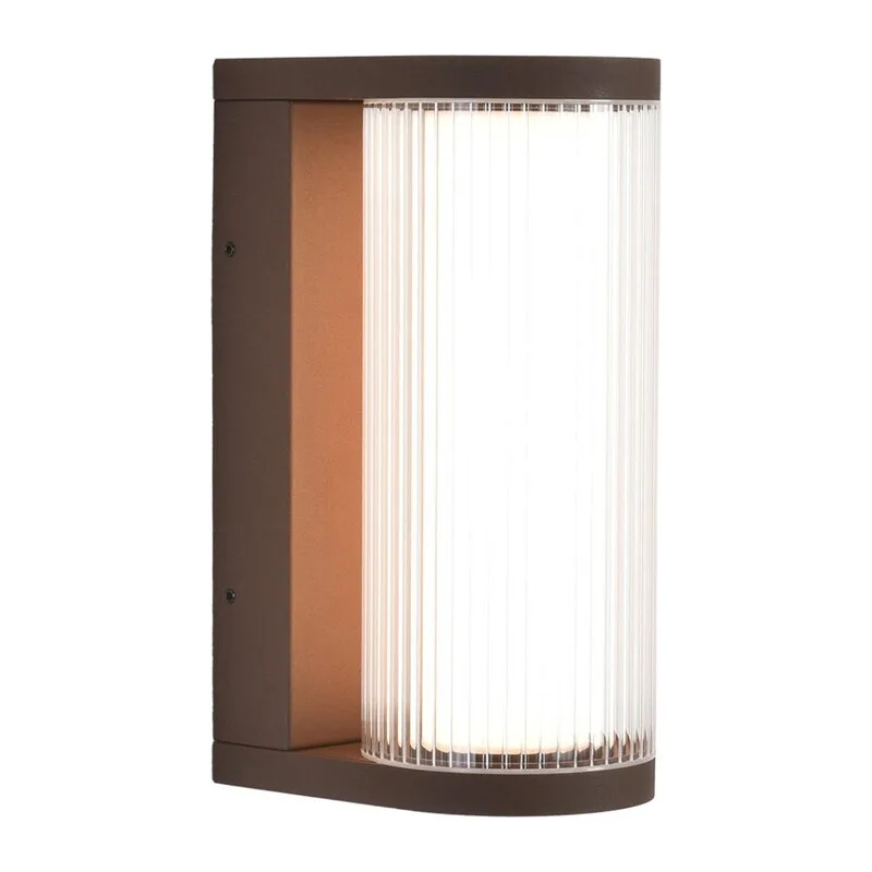 7180/12WL NATURE ODL26 663 Настенный светильник коричневый/акрил/металл IP65 LED 12W 750Лм 3000K 162° 220-240V CORTENA 2