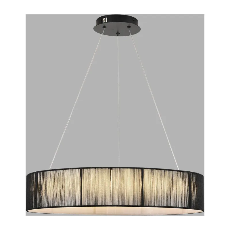 8371/40L LEDIO LN26 258 черный, металл/текстиль/силикон Люстра подвесная LED 40W 3000/4000/6000K 220V KAVA 4