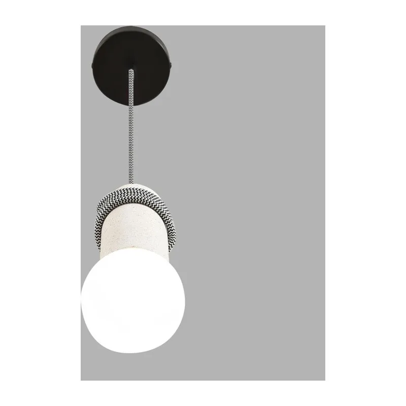 8363/1A ECO LN26 330 черный/белый, металл/бетон Подвес E27 LED 10W 220V TESLA 3