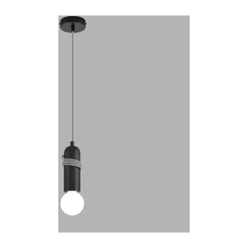 8364/1A ECO LN26 330 черный, металл/бетон Подвес E27 LED 10W 220V TESLA 4