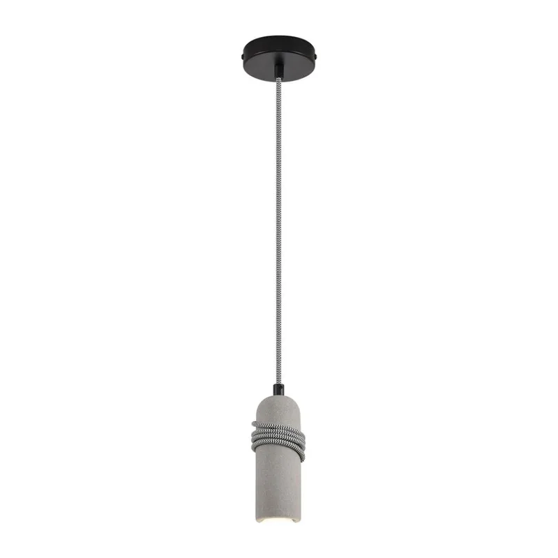 8365/1A ECO LN26 330 черный/серый, металл/бетон Подвес E27 LED 10W 220V TESLA 2