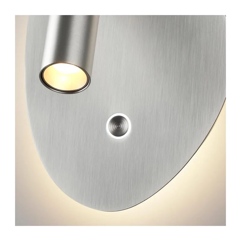 7184/9WL HIGHTECH ODL26 471 Настенный светильник брашированный никель/металл IP20 LED 9W 580Лм 2700K/3300K/4000K 120° 220-240V ROY 3
