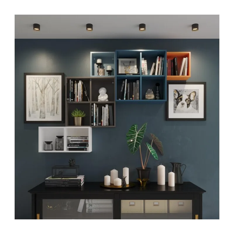 371010 OVER NT25 456 черный Светильник накладной IP20 GX53 12W 220-240V GEMINI 4