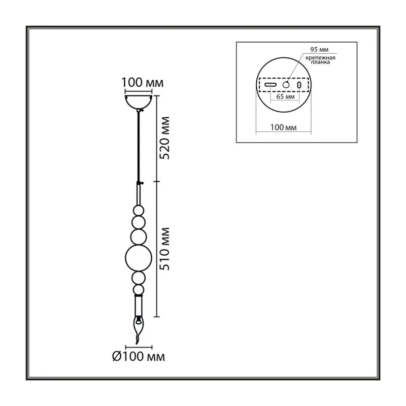 8260/1 MODERNI LN26 000 белый/хром, металл Подвес E14 40W 220V NANA 5