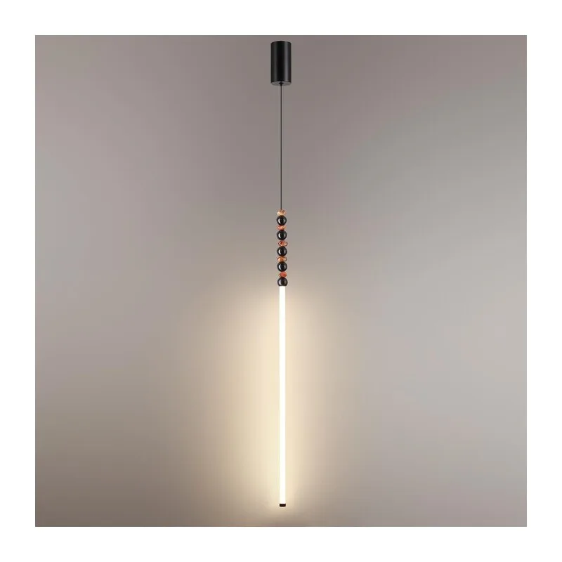 7187/12L HIGHTECH ODL26 223 Подвесной светильник черный/акрил/агат/металл IP20 LED 12W 3500K 220V MONELLA 4