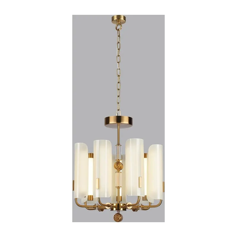5467/35L MODERN ODL_EX26 049 белый/коричневый/античная бронза/металл/стекло/декор металл Люстра LED 35W (5W*7) 2700K LION 4