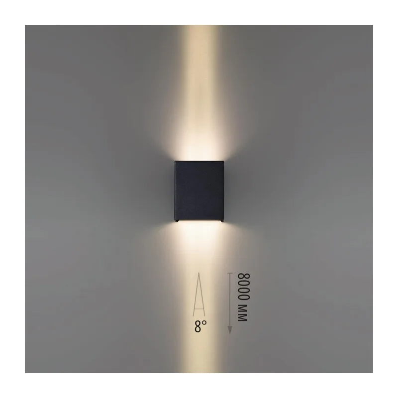 7188/10WL NATURE ODL26 Фасадный светильник черный/металл IP65 LED 2*5W 3000K 8° 85-265V ARROW 4