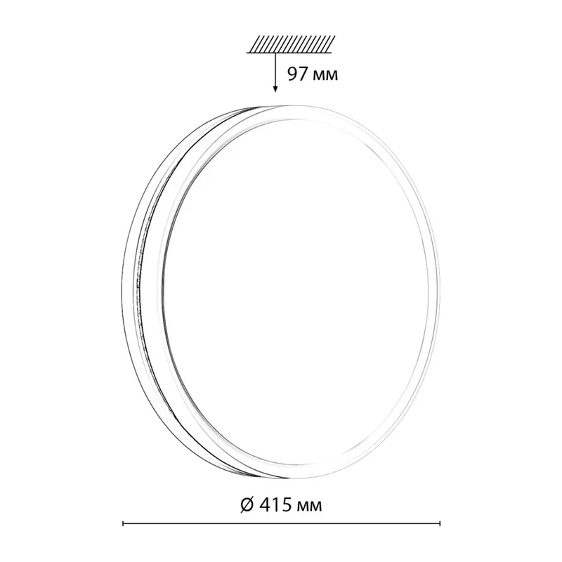 7669/DLN COLOR SN 98 Светильник пластик/белый/голубой LED 48Вт 3000/4000/6000К D415 IP43 CCT NOHAVA BLUE 3