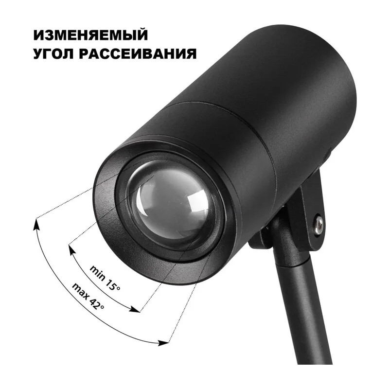 359713 STREET NT25 788 черный Светильник грунтовый с переключ. цв. температуры и мощности IP65 LED 3/6/9W 85-265V 2700К\3200К\4000К LANDSCAPE 4