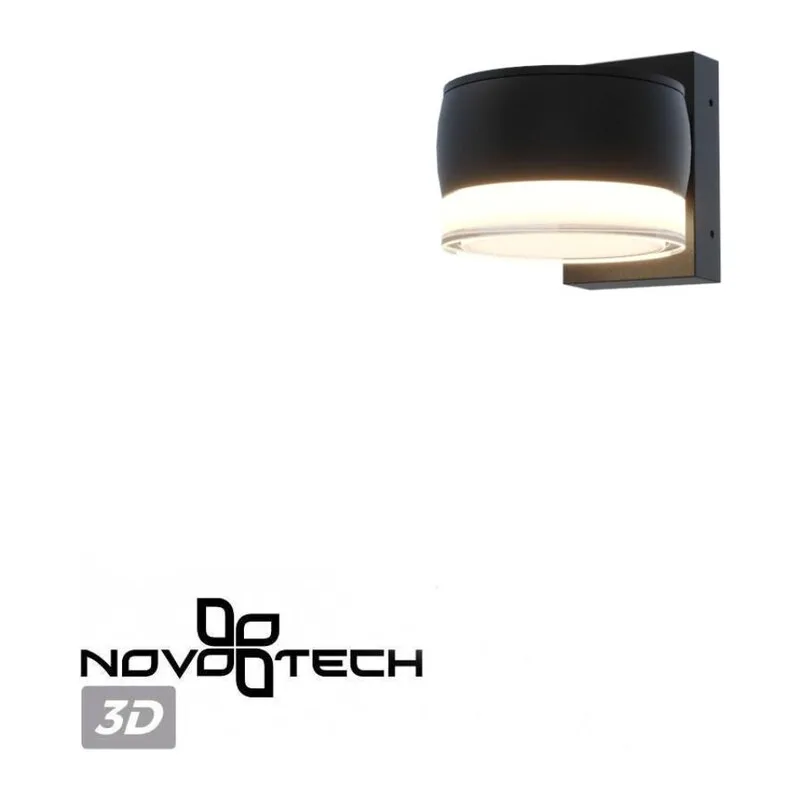 359719 STREET NT25 716 черный Светильник ландшафтный с переключателем цв. температуры IP65 LED 8W 100-240V 2700К/3200К/4000К ESTIMA 6