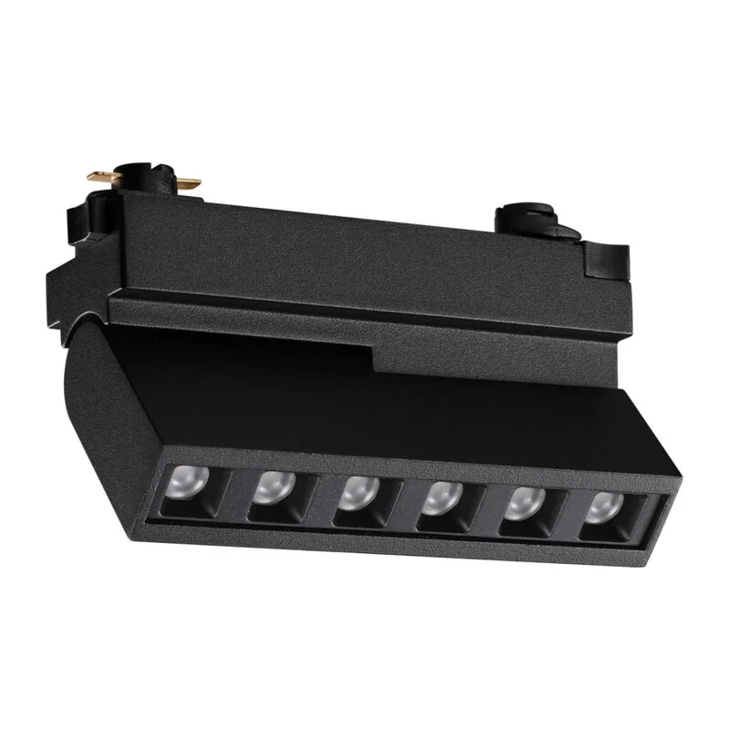 359735 PORT NT25 240 черный Светильник однофазный двухжильный трековый с переключ. цв. температуры IP20 LED 6W 180-265V 2700К/3200К/4000К EOS 3