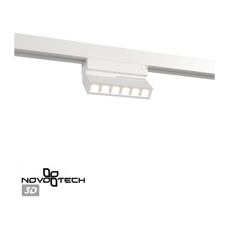 359738 PORT NT25 240 белый Светильник однофазный двухжильный трековый с переключ. цв. температуры IP20 LED 6W 180-265V 2700К/3200К/4000К EOS 7