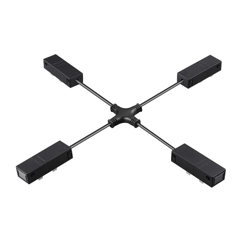 135315 PORT NT25 206 черный Гибкий токопроводящий соединитель "X" IP20 90-240V VECTOR
