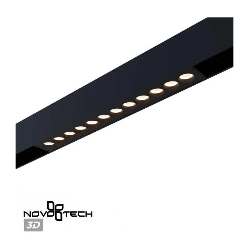 359930 PORT NT25 208 черный Трековый светильник с переключ. цв. темпер. IP20 LED 3000К\4000К\6000К 10W 90-240V VECTOR 7