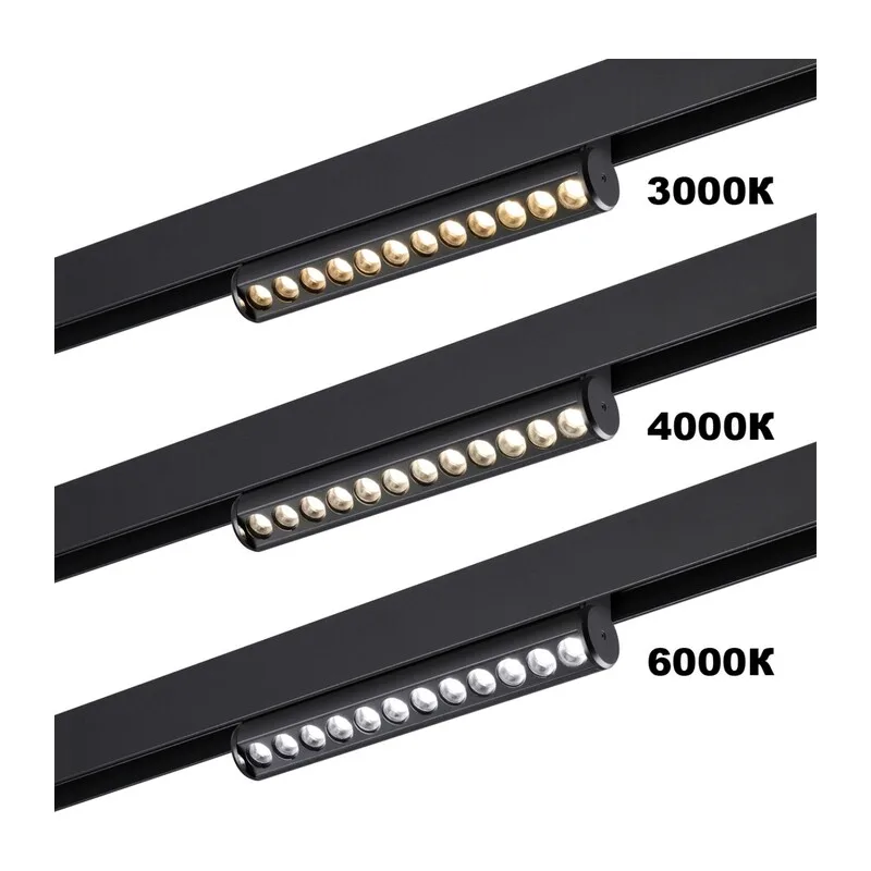 359946 PORT NT25 214 черный Трековый светильник с переключ. цв. темпер. IP20 LED 3000К\4000К\6000К 10W 90-240V VECTOR 2