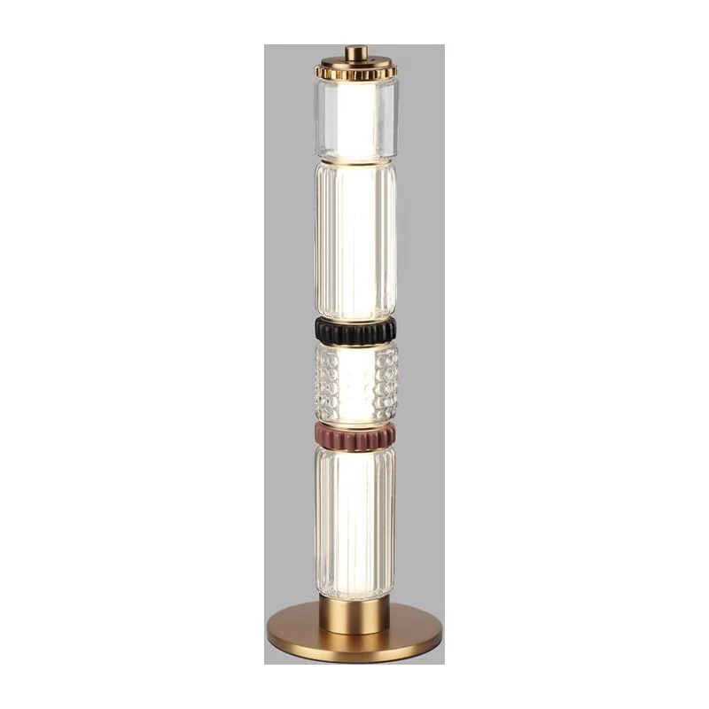 5455/15TL L-VISION ODL_EX26 043 сатин.латунь/терракот/черный Настольная лампа LED 15W 4000K COLLIER 3