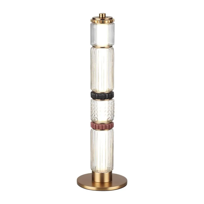 5455/15TL L-VISION ODL_EX26 043 сатин.латунь/терракот/черный Настольная лампа LED 15W 4000K COLLIER 2