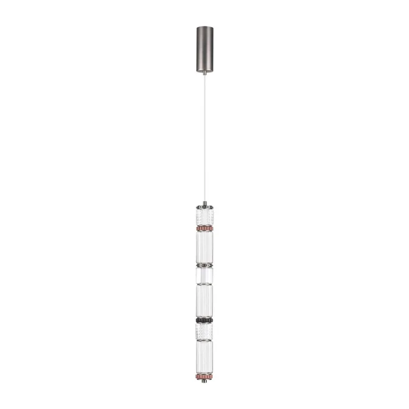 5456/18L L-VISION ODL_EX26 045 темный сатин.никель/терракот/черный Подвес LED 22W 4000K COLLIER